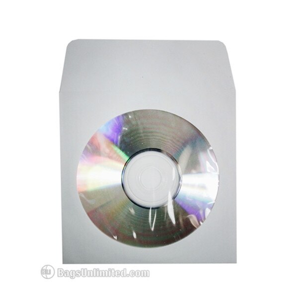 Medium weight CD White Paper Sleeve